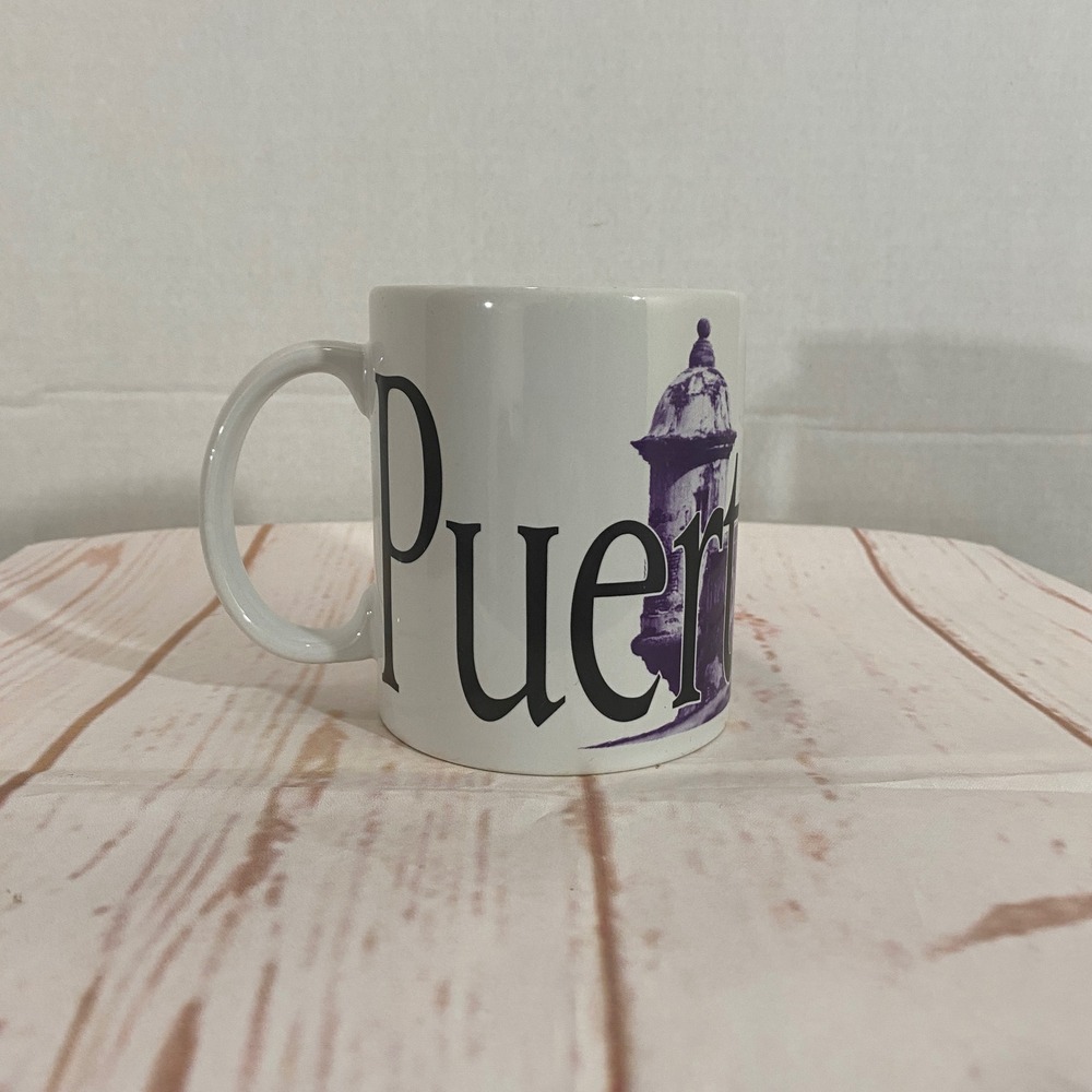 Starbucks City Mug Collector Series Puerto Rico 2002 Barista Coffee Cup Purple